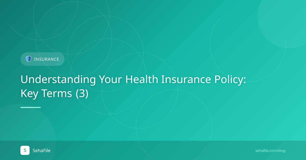 Understanding Your Health Insurance Policy: Key Terms (3)