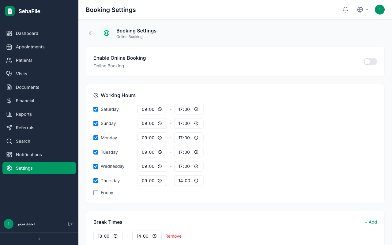 Online Booking